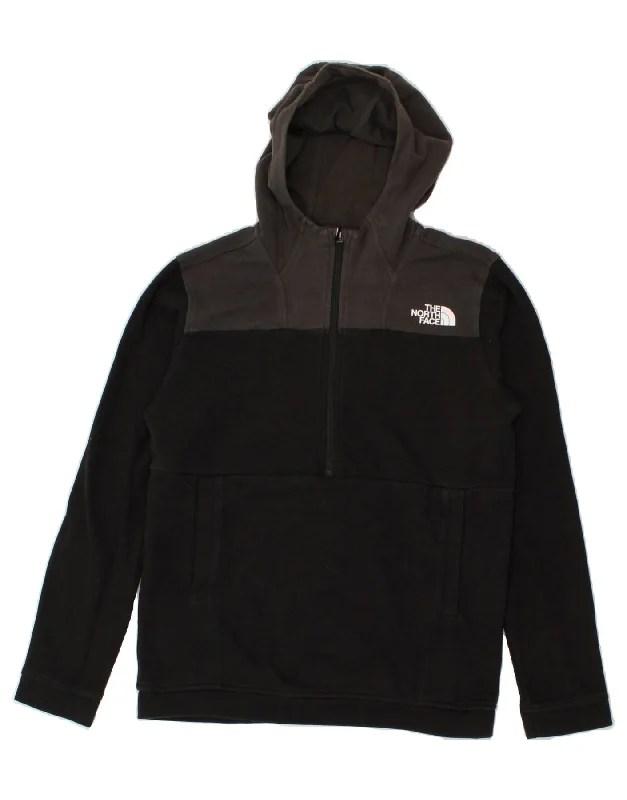 THE NORTH FACE Boys Zip Neck Hoodie Jumper 14-15 Years XL Black Zip Hoodie Drawstring Kangaroo Pocket THE NORTH FACE Boys Zip Neck Hoodie Jumper 14-15 Years XL Black Zip Hoodie Drawstring Kangaroo Pocket