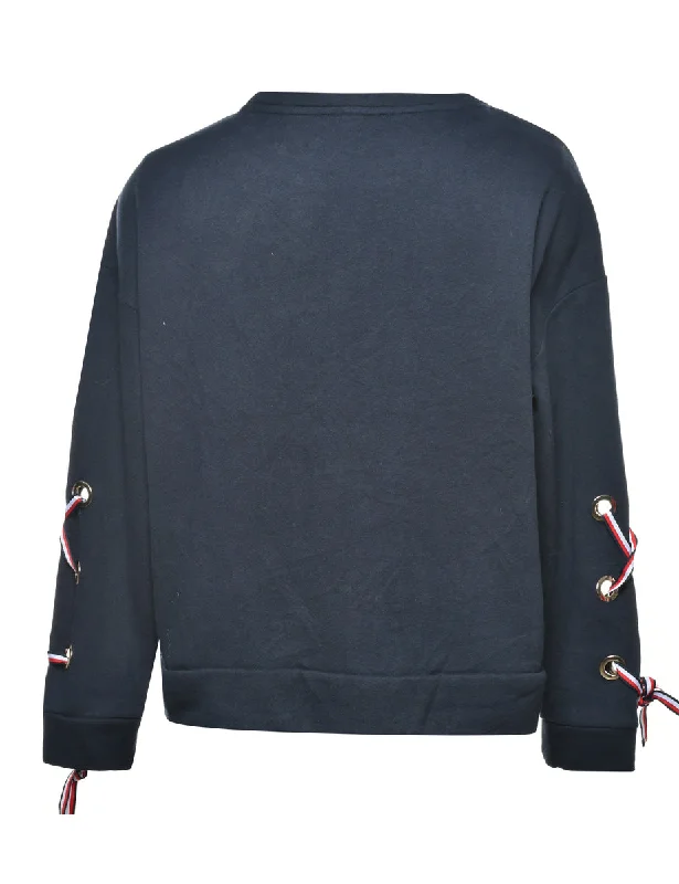 Tommy Hilfiger Plain Sweatshirt - M Hoodie with Logo Branding Identity
