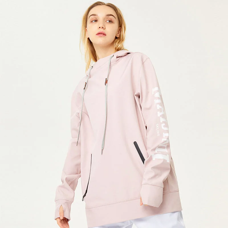Women's Northfeel Windfall Winter Young Fashion Outdoor Snow Hoodie Hoodie with Front Slit Layering Stylish