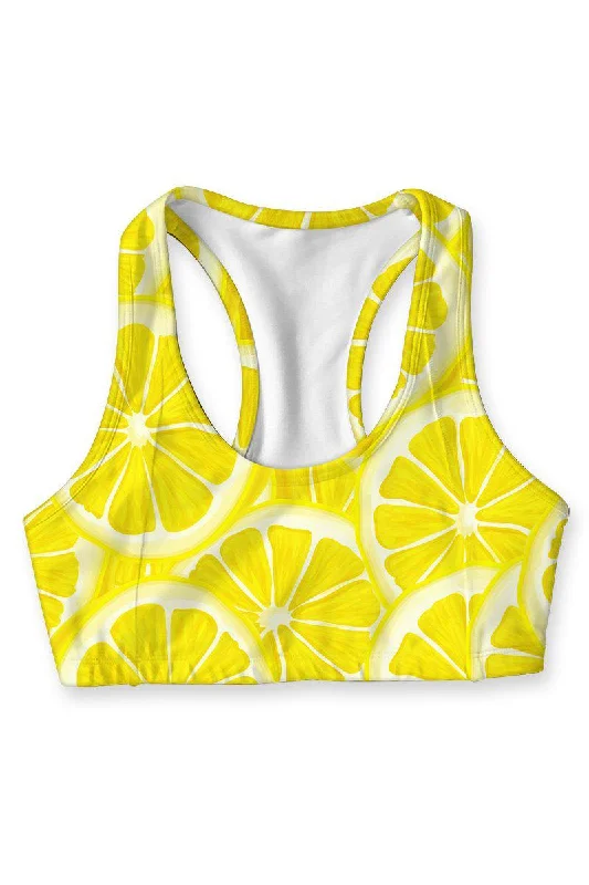 A Piece of Sun Stella Seamless Racerback Sport Yoga Bra - Women Elegant Silk Bra