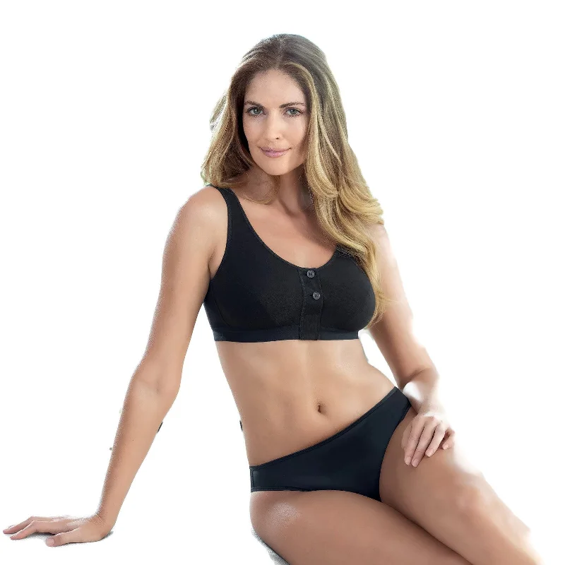 Anita Care Isra Women`s Front Closure Wire-free Post Operative Bra Fashionable Push-Up Bra