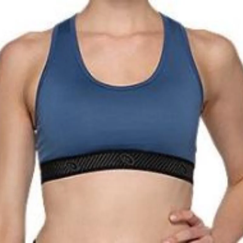 Asics Logo Sports Bra - Magnetic Blue