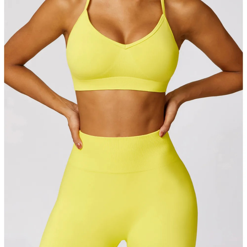 B|FIT TRACK Sport Bra - Lemon