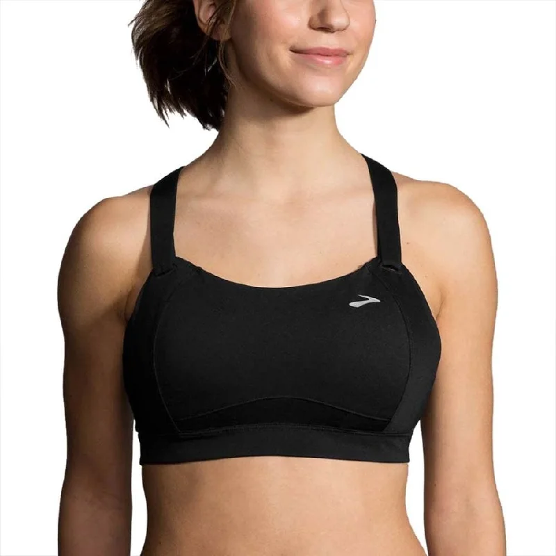 Brooks JUNO Bra Black Supportive Wireless Bra