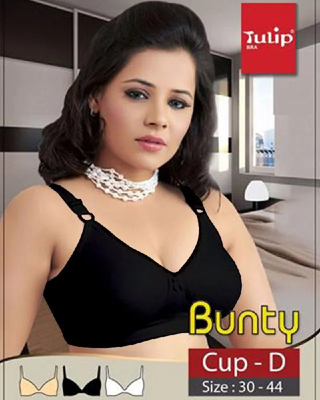 Bunty Bra - Tulip Bra - Cotton Bra - Non Padded Non Wired Smooth Stretch Bra
