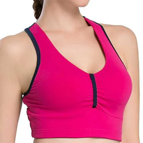 Cozy Criss-cross Professional Shakeproof Tops Wireless Breathable Sports Yoga Vest Bra Adjustable Bra Straps
