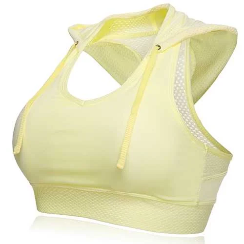 Soft Padded Shockproof Breathable Running Yoga Vest Sport Bra Soft Lace Bra