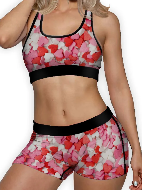 Candy Hearts Ellie Sports Bra Soft Support Bra
