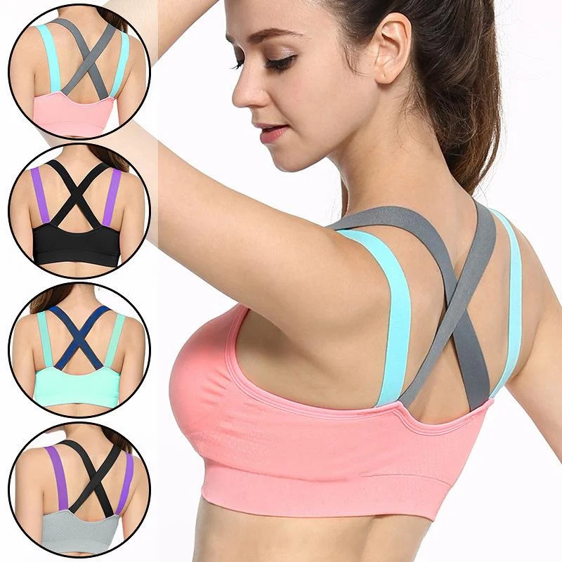 Cross Strap  Sports Bra