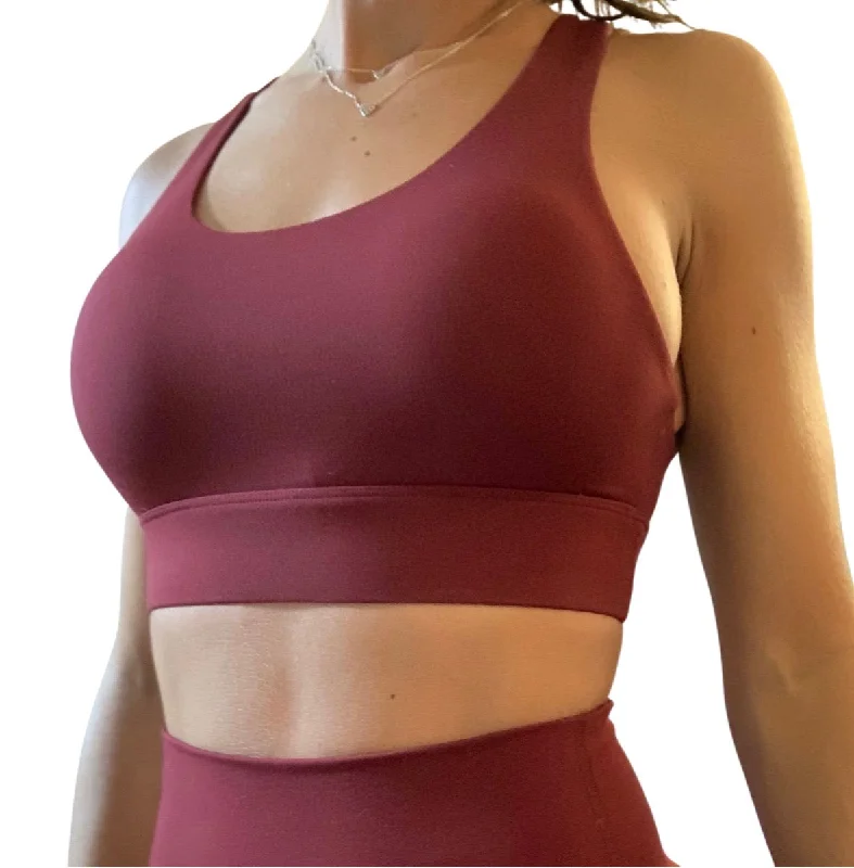 Empower Sports Bra - Maroon (Size Up)