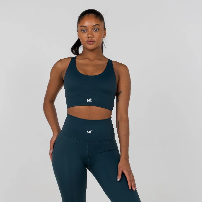 Feather - Petroleum Green Bra Adjustable Back Bra