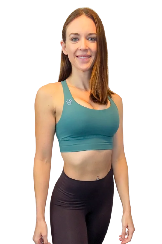 Genesis Ink Green Sports Bra