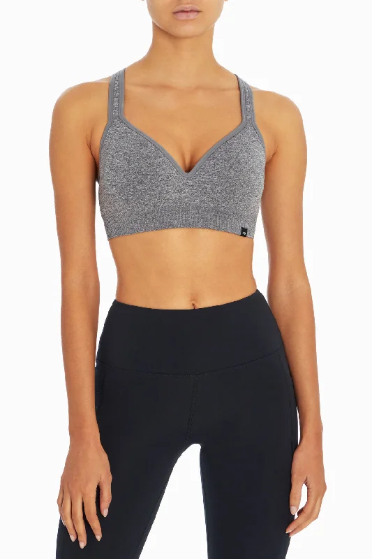 Johanna Seamless Molded Sports Bra Comfortable Lace Bralette