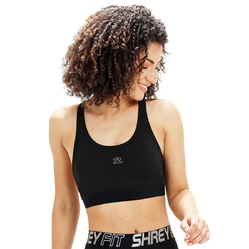 Shrey Clair Sports Bra, Black