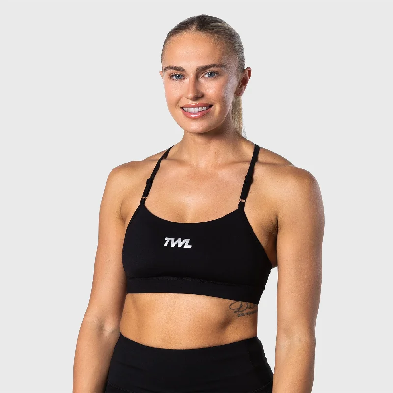 TWL - WOMEN'S BASE BRA - BLACK Breathable Full Coverage