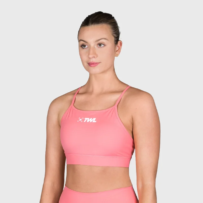 TWL - WOMEN'S FLEET BRA - SWEET CORAL Lace-Trimmed Bra