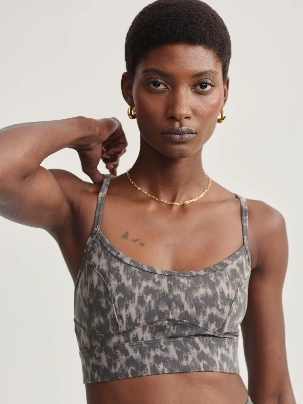 Varley Move Irena Bra - Abstract Motion Texture Sexy Lace Bralette