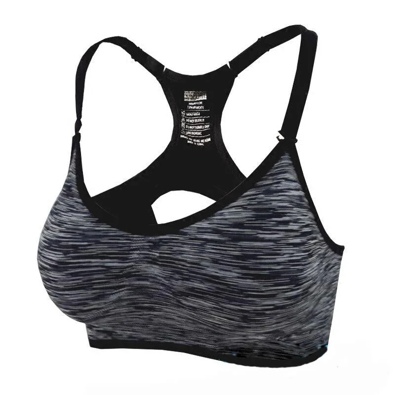 Adjustable Spaghetti Strap  Sports Bra