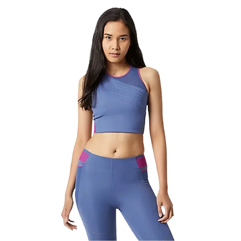 Womens New Balance Q SPEED Shape Shield Crop Bra - Night Sky