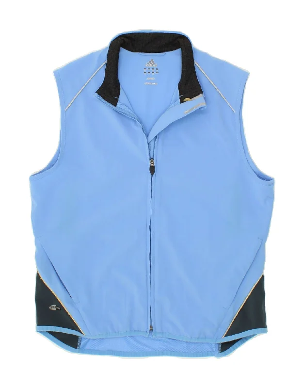 ADIDAS Womens Clima Proof Sleeveless Tracksuit Top Jacket UK 16 Large Blue Denim Jacket Leather Jacket Suede Jacket ADIDAS Womens Clima Proof Sleeveless Tracksuit Top Jacket UK 16 Large Blue Denim Jacket Leather Jacket Suede Jacket