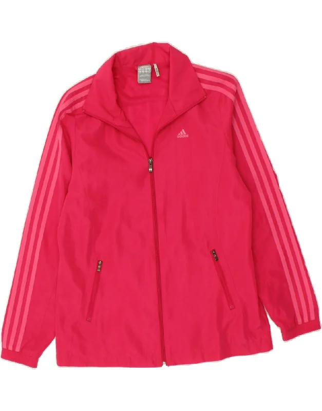 ADIDAS Womens Climalite Oversized Tracksuit Top Jacket UK 10 Small Pink Satin Jacket Silk Jacket Chiffon Jacket ADIDAS Womens Climalite Oversized Tracksuit Top Jacket UK 10 Small Pink Satin Jacket Silk Jacket Chiffon Jacket