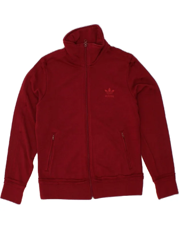 ADIDAS Womens Graphic Tracksuit Top Jacket UK 12 Medium Burgundy Cotton Wool Jacket Cashmere Jacket Tweed Jacket ADIDAS Womens Graphic Tracksuit Top Jacket UK 12 Medium Burgundy Cotton Wool Jacket Cashmere Jacket Tweed Jacket