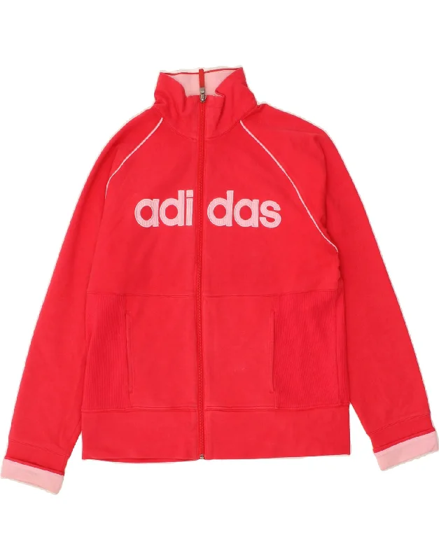 ADIDAS Womens Graphic Tracksuit Top Jacket UK 18 XL Red Cotton Herringbone Jacket Houndstooth Jacket Plaid Jacket ADIDAS Womens Graphic Tracksuit Top Jacket UK 18 XL Red Cotton Herringbone Jacket Houndstooth Jacket Plaid Jacket