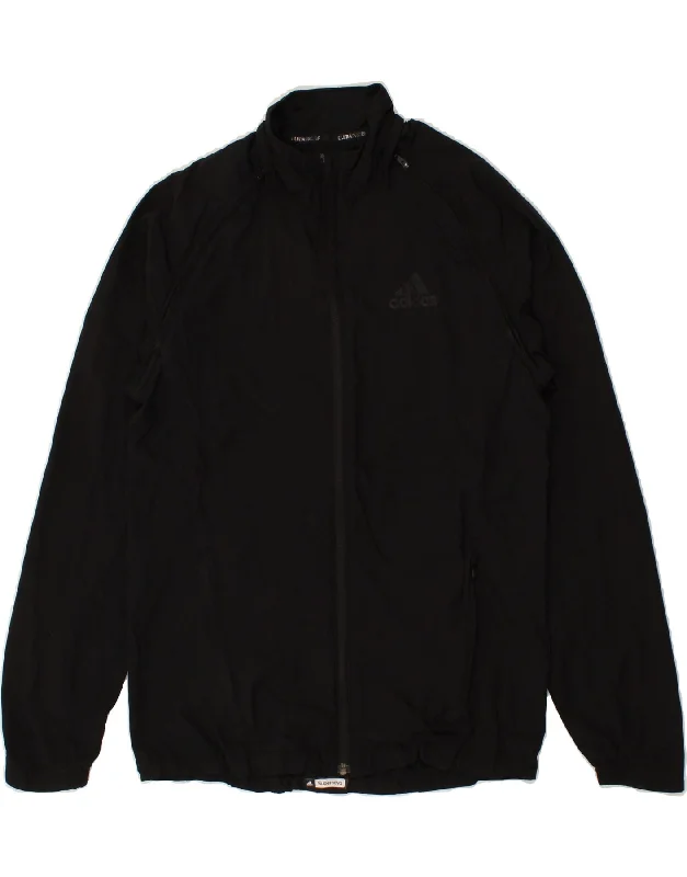 ADIDAS Womens Tracksuit Top Jacket UK 10 Small Black Polyester Front Pockets Side Pockets Patch Pockets ADIDAS Womens Tracksuit Top Jacket UK 10 Small Black Polyester Front Pockets Side Pockets Patch Pockets