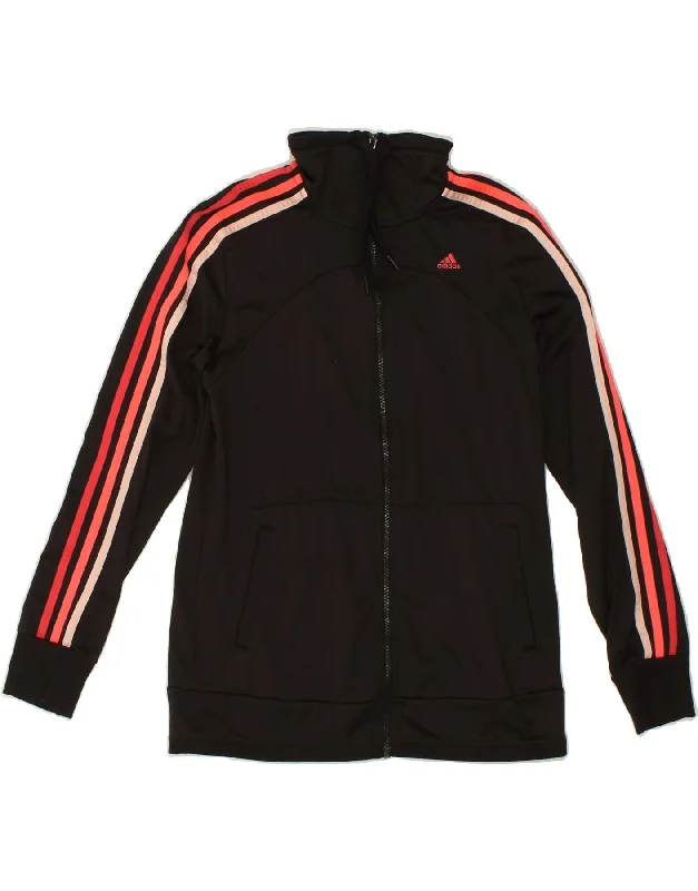 ADIDAS Womens Tracksuit Top Jacket UK 12/14 Medium Black Polyester Insulated Jacket Fitted Jacket Loose Jacket ADIDAS Womens Tracksuit Top Jacket UK 12/14 Medium Black Polyester Insulated Jacket Fitted Jacket Loose Jacket