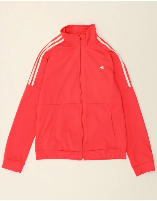 ADIDAS Womens Tracksuit Top Jacket UK 12/14 Medium Pink Polyester Trench Coat Raincoat Waterproof Jacket ADIDAS Womens Tracksuit Top Jacket UK 12/14 Medium Pink Polyester Trench Coat Raincoat Waterproof Jacket