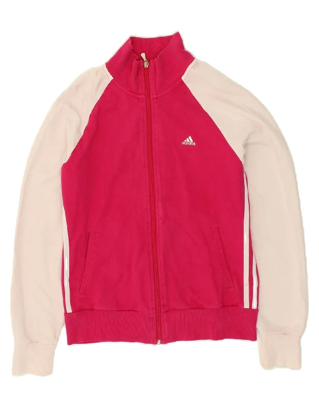 ADIDAS Womens Tracksuit Top Jacket UK 14 Medium Pink Colourblock Cotton Quilted Jacket Puffer Jacket Insulated Jacket ADIDAS Womens Tracksuit Top Jacket UK 14 Medium Pink Colourblock Cotton Quilted Jacket Puffer Jacket Insulated Jacket