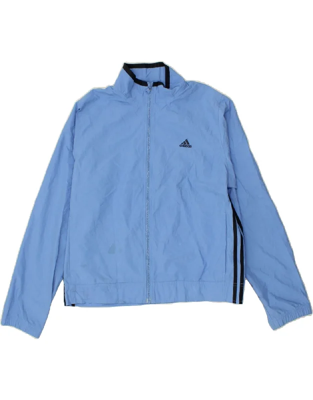 ADIDAS Womens Tracksuit Top Jacket UK 16 Large Blue Polyester Cardigan Sweater Pullover ADIDAS Womens Tracksuit Top Jacket UK 16 Large Blue Polyester Cardigan Sweater Pullover