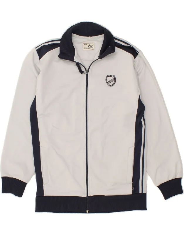 ASICS Womens Tracksuit Top Jacket UK 10 Small White Colourblock Polyester Stand-Up Collar Roll-Neck Collar Turtle Neck ASICS Womens Tracksuit Top Jacket UK 10 Small White Colourblock Polyester Stand-Up Collar Roll-Neck Collar Turtle Neck