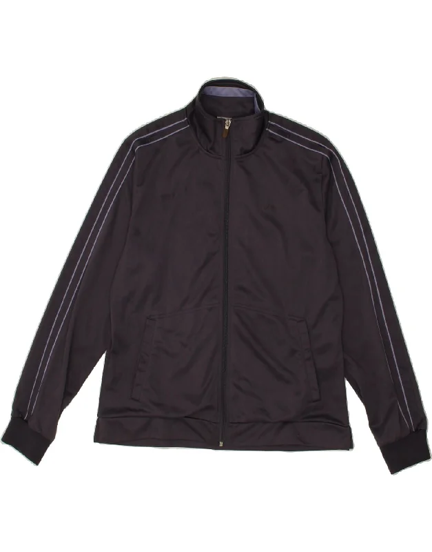 ASICS Womens Tracksuit Top Jacket UK 14 Medium Purple Zippered Front Buttoned Front Snap Front ASICS Womens Tracksuit Top Jacket UK 14 Medium Purple Zippered Front Buttoned Front Snap Front