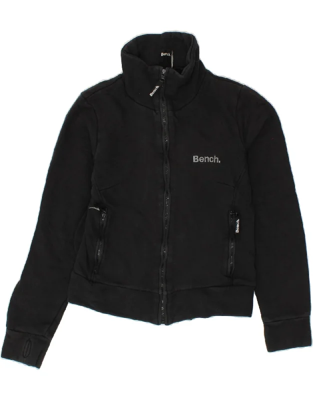 BENCH Womens Tracksuit Top Jacket UK 12 Medium Black Cotton Fitted Jacket Loose Jacket Oversized Jacket BENCH Womens Tracksuit Top Jacket UK 12 Medium Black Cotton Fitted Jacket Loose Jacket Oversized Jacket