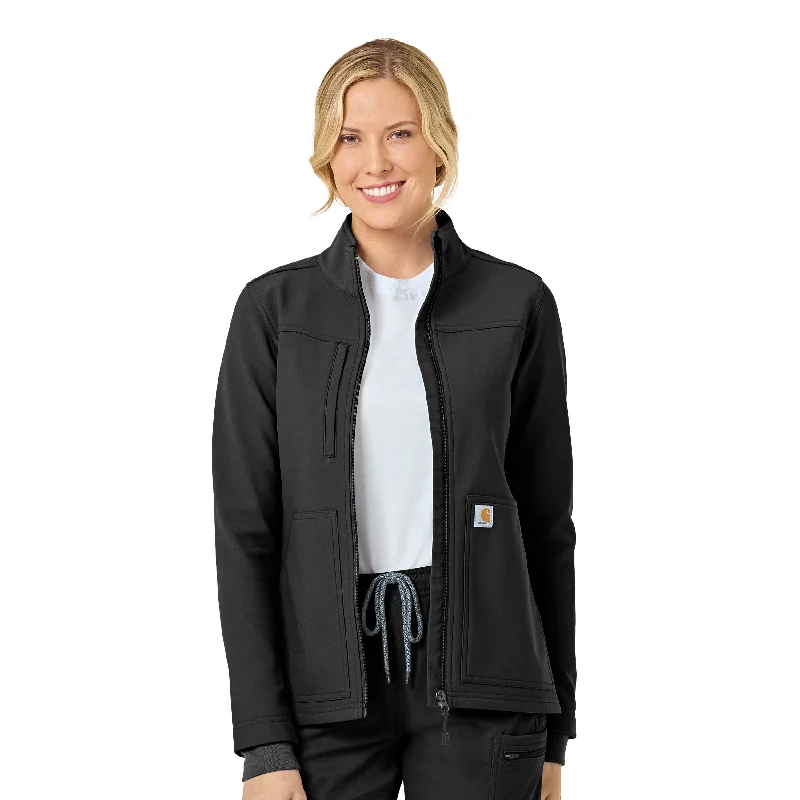 Carhartt C81023 Women's Rugged Flex Fleece Jacket Notch Collar Jacket Peter Pan Collar Jacket Cowl Neck Jacket Carhartt C81023 Women's Rugged Flex Fleece Jacket Notch Collar Jacket Peter Pan Collar Jacket Cowl Neck Jacket