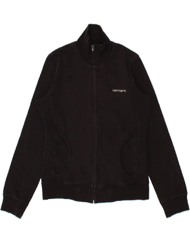 CARHARTT Womens Tracksuit Top Jacket UK 14 Medium Black Cotton