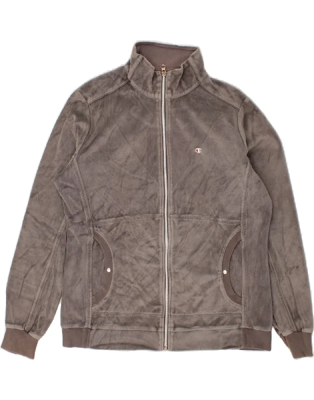 CHAMPION Womens Tracksuit Top Jacket UK 16 Large Grey Mesh Jacket Canvas Jacket Denim Jacket CHAMPION Womens Tracksuit Top Jacket UK 16 Large Grey Mesh Jacket Canvas Jacket Denim Jacket