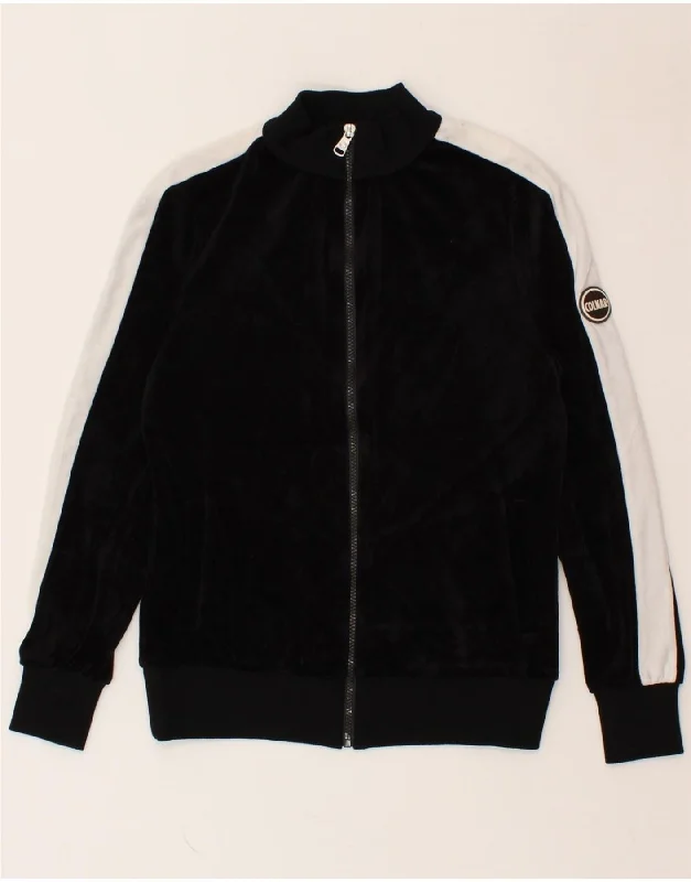 COLMAR Womens Tracksuit Top Jacket UK 10 Small Black Colourblock Cotton Denim Jacket Leather Jacket Suede Jacket COLMAR Womens Tracksuit Top Jacket UK 10 Small Black Colourblock Cotton Denim Jacket Leather Jacket Suede Jacket