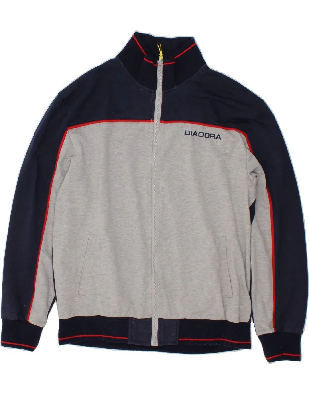 DIADORA Womens Tracksuit Top Jacket UK 20 2XL Navy Blue Colourblock Faux Fur Jacket Real Fur Jacket Shearling Jacket DIADORA Womens Tracksuit Top Jacket UK 20 2XL Navy Blue Colourblock Faux Fur Jacket Real Fur Jacket Shearling Jacket