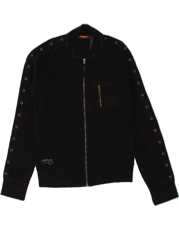DKNY Womens Tracksuit Top Jacket UK 14 Medium Black Cotton Trench Coat Raincoat Waterproof Jacket DKNY Womens Tracksuit Top Jacket UK 14 Medium Black Cotton Trench Coat Raincoat Waterproof Jacket