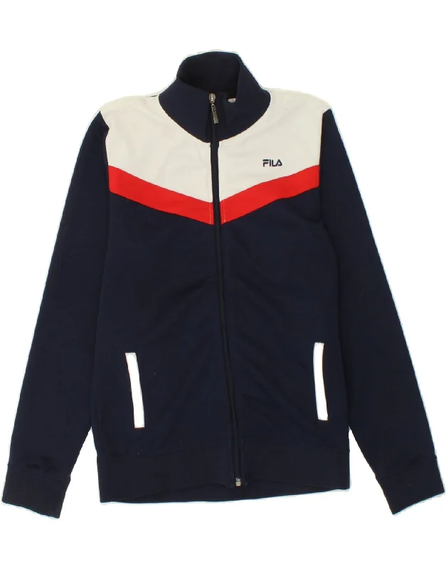 FILA Womens Graphic Tracksuit Top Jacket UK 12 Medium Navy Blue Faux Fur Jacket Real Fur Jacket Shearling Jacket FILA Womens Graphic Tracksuit Top Jacket UK 12 Medium Navy Blue Faux Fur Jacket Real Fur Jacket Shearling Jacket