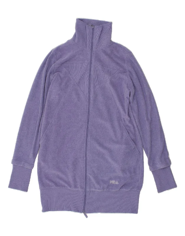 FILA Womens Tracksuit Top Jacket UK 18 XL Purple Nylon Fabric Polyester Fabric Spandex Fabric FILA Womens Tracksuit Top Jacket UK 18 XL Purple Nylon Fabric Polyester Fabric Spandex Fabric