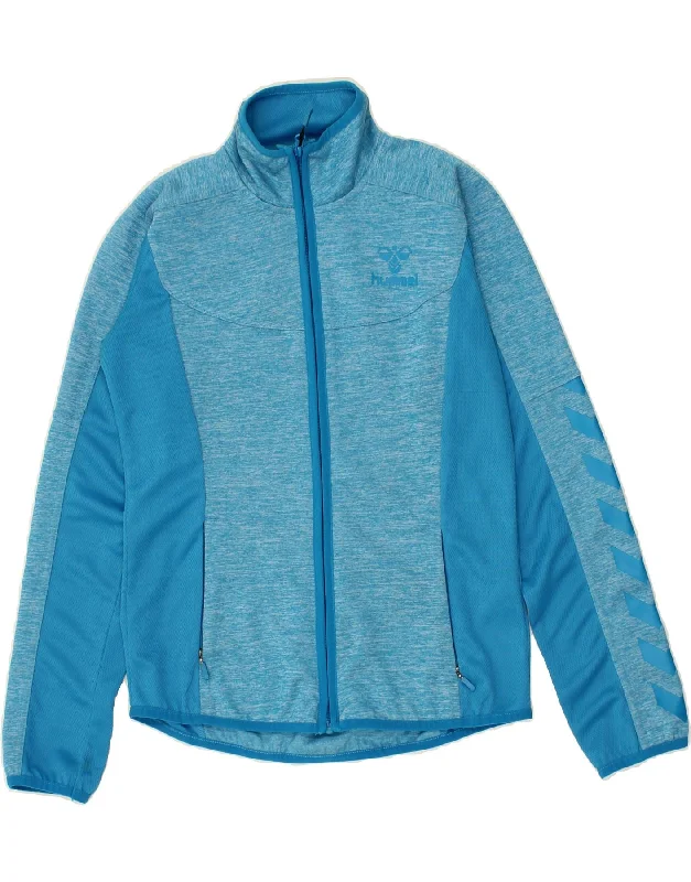 HUMMEL Womens Graphic Tracksuit Top Jacket UK 10 Small Blue Colourblock Jersey Jacket Tulle Jacket Batik Jacket HUMMEL Womens Graphic Tracksuit Top Jacket UK 10 Small Blue Colourblock Jersey Jacket Tulle Jacket Batik Jacket