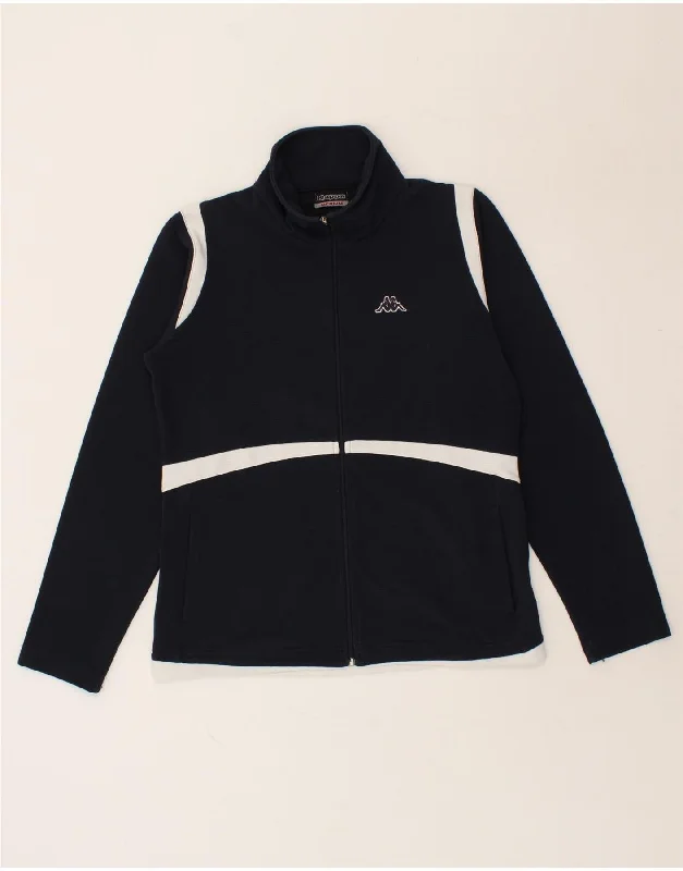 KAPPA Womens Tracksuit Top Jacket UK 14 Medium Navy Blue Colourblock Faux Fur Jacket Real Fur Jacket Shearling Jacket KAPPA Womens Tracksuit Top Jacket UK 14 Medium Navy Blue Colourblock Faux Fur Jacket Real Fur Jacket Shearling Jacket