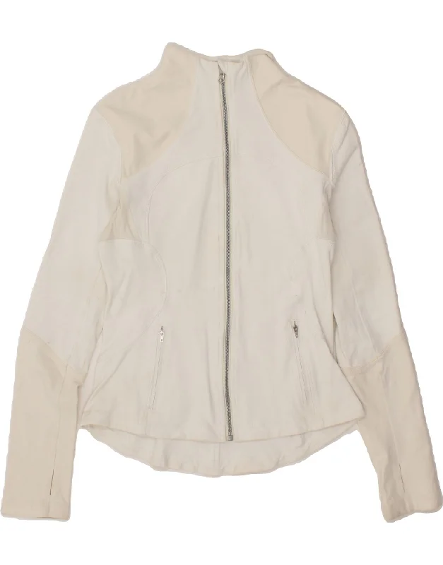 LULULEMON Womens Tracksuit Top Jacket US 10 Large White Nylon Nylon Fabric Polyester Fabric Spandex Fabric LULULEMON Womens Tracksuit Top Jacket US 10 Large White Nylon Nylon Fabric Polyester Fabric Spandex Fabric