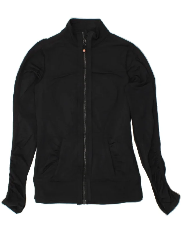LULULEMON Womens Tracksuit Top Jacket US 6 Medium Black Striped Jacket Polka Dot Jacket Floral Jacket LULULEMON Womens Tracksuit Top Jacket US 6 Medium Black Striped Jacket Polka Dot Jacket Floral Jacket
