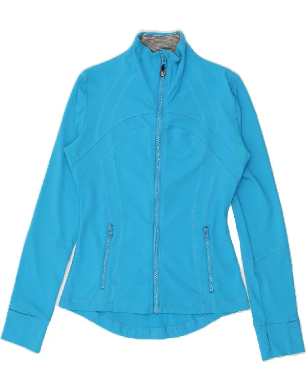 LULULEMON Womens Tracksuit Top Jacket US 6 Medium Blue Nylon Welt Pockets Slit Pockets Flap Pockets LULULEMON Womens Tracksuit Top Jacket US 6 Medium Blue Nylon Welt Pockets Slit Pockets Flap Pockets