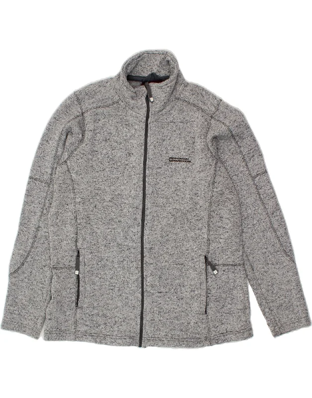 MOUNTAIN WAREHOUSE Womens Tracksuit Top Jacket UK 20 2XL Grey Flecked Cotton Jacket Linen Jacket Terry Jacket MOUNTAIN WAREHOUSE Womens Tracksuit Top Jacket UK 20 2XL Grey Flecked Cotton Jacket Linen Jacket Terry Jacket