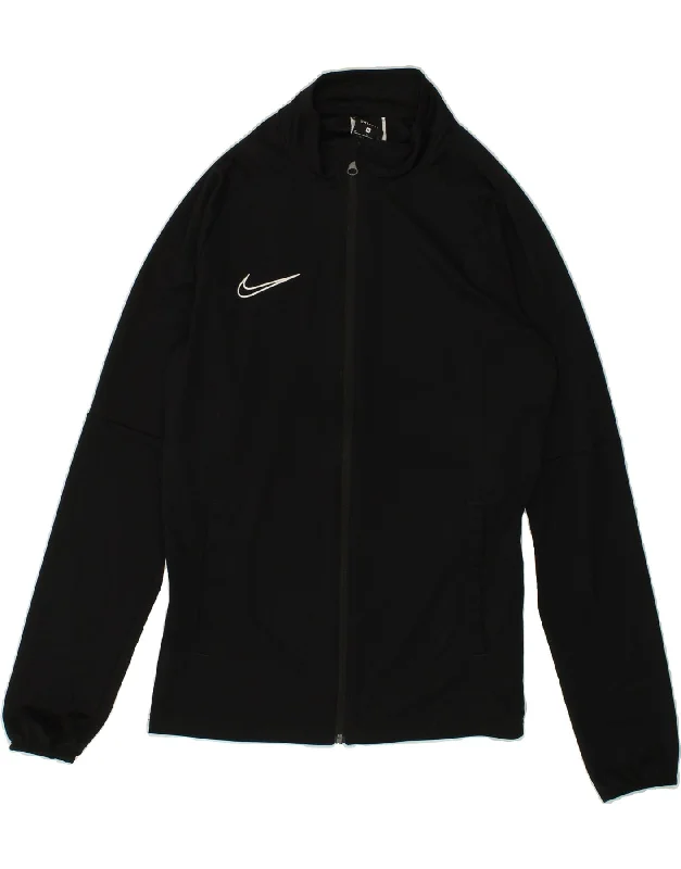 NIKE Womens Dri Fit Tracksuit Top Jacket UK 14 Medium Black Polyester Chenille Fabric Brocade Fabric Lace Fabric NIKE Womens Dri Fit Tracksuit Top Jacket UK 14 Medium Black Polyester Chenille Fabric Brocade Fabric Lace Fabric
